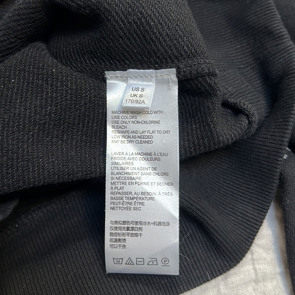 Anthropologie ELAYNA Pilcro Sz Small black sweatshirts - Picture 7 of 7